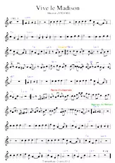 descargar la partitura para acordeón Vive le madison (Relevé) en formato PDF