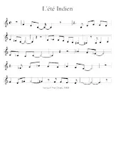télécharger la partition d'accordéon L'été Indien (Chant : Joe Dassin) (Relevé) au format PDF