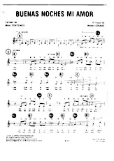 télécharger la partition d'accordéon Buenas noches mi amor (Chant : André Claveau / Rina Ketty / Luis Mariano / Maria Candido) (Boléro) au format PDF