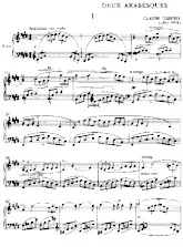 scarica la spartito per fisarmonica Deux  Arabesques (Piano) in formato PDF