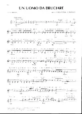 descargar la partitura para acordeón Un uomo da Bruciare (Slow) en formato PDF