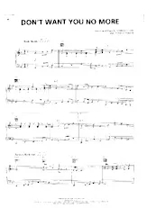 descargar la partitura para acordeón Don't want you no more (Interprètes : The Allman Brothers Band) (Rock Shuffle) en formato PDF