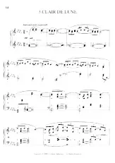 scarica la spartito per fisarmonica Clair de lune    (Piano) in formato PDF