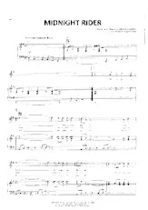 télécharger la partition d'accordéon Midnight rider (Interprètes : The Allman Brothers Band) (Southern Rock) au format PDF