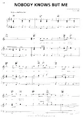 download the accordion score Nobody knows but me in PDF format