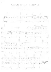 télécharger la partition d'accordéon Somethin' Stupid (Chant : Robbie Williams / Nicole Kidman) au format PDF