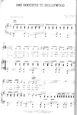 télécharger la partition d'accordéon Say goodbye to Hollywood (Rock and Roll) au format PDF