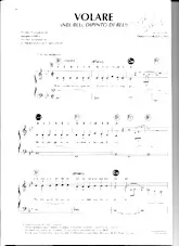 scarica la spartito per fisarmonica Volare (Nel blu Dipinto di blu) (Chant : Tino Rossi / Dalida / Gipsy Kings) (Fox) in formato PDF