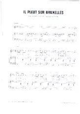 télécharger la partition d'accordéon Il pleut sur Bruxelles (Chant : Dalida) au format PDF