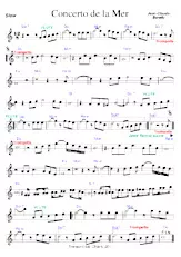 télécharger la partition d'accordéon Le concerto de la mer (Interprété par : Jean-Claude Borelly) (Relevé) au format PDF