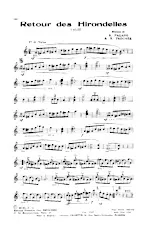 descargar la partitura para acordeón Retour des Hirondelles (Valse) en formato PDF