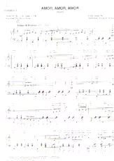 télécharger la partition d'accordéon Amor Amor Amor (Arrangement pour accordéon de Angela Winterstein) (Chant : Bing Crosby / Ben E King / Tino Rossi / Luis Mariano / Marie José / Victoria Marino) (Beguine) au format PDF