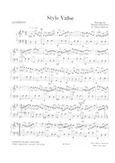 scarica la spartito per fisarmonica Style Valse in formato PDF