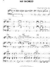 télécharger la partition d'accordéon My world (Interprètes : The Bee Gees) (Slow) au format PDF