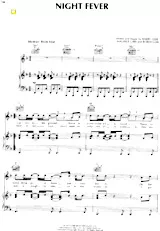 scarica la spartito per fisarmonica Night fever (Interprètes : The Bee Gees) (Swing Madison) in formato PDF