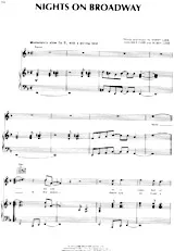 télécharger la partition d'accordéon Nights on Broadway (Interprètes : The Bee Gees) (Slow) au format PDF