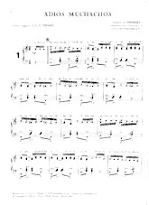 télécharger la partition d'accordéon Adios Muchachos (Arrangement : Walter Pörschmann) (Tango) au format PDF