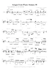 télécharger la partition d'accordéon Ludfrom Piano Sonata #8 (For key authenticity tune one semitone flat) (Arrangement : Fred Nachbaur / Adagio) (Guitar) au format PDF