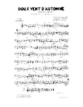 scarica la spartito per fisarmonica Doux vent d'automne (Orchestration) (Slow Fox Chanté) in formato PDF