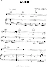télécharger la partition d'accordéon World (Interprètes : The Bee Gees) (Slow) au format PDF
