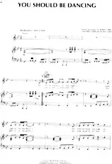 descargar la partitura para acordeón You should be dancing (Interprètes : The Bee Gees) (Disco Rock) en formato PDF