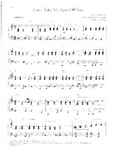 scarica la spartito per fisarmonica Can't take my eyes off you (Arrangement : Susi Weiss) (Boléro) in formato PDF