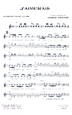 descargar la partitura para acordeón J'aimerais en formato PDF