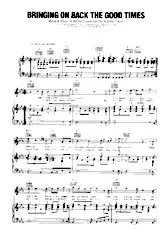 scarica la spartito per fisarmonica Bringing on back the good times (Interprètes : The Love Affair) (Swing Madison) in formato PDF