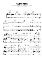 télécharger la partition d'accordéon Carrie-Anne (Interprètes : The Hollies) (Boléro) au format PDF