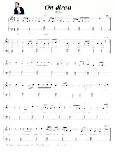download the accordion score On dirait in PDF format