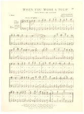 télécharger la partition d'accordéon When you wore a tulip (and I wore a big red rose) (Fox-Trot) au format PDF