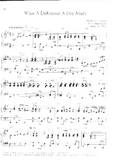 télécharger la partition d'accordéon What a difference a day made (Arrangement : Susi Weiss) (Slow Jazz Ballade) au format PDF