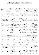 download the accordion score Le temps est bon (Chant : Isabelle Pierre) (Relevé) in PDF format