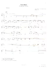 download the accordion score Kalinka (Arrangement pour accordéon de Werner Lang) (Chant : Ivan Rebroff) (Folklore Russe) in PDF format