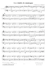 download the accordion score Les chalets de montagne in PDF format