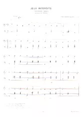 scarica la spartito per fisarmonica Jeux interdits (Verbotene Spiele) (Arrangement pour accordéon de Werner Lang) (Valse Lente) in formato PDF