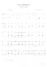 télécharger la partition d'accordéon Jeux interdits (Verbotene Spiele) (Arrangement pour accordéon de Werner Lang) (Valse Lente) au format PDF