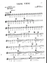 descargar la partitura para acordeón Vieni Vieni (Chant : Tino Rossi) en formato PDF