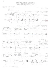 descargar la partitura para acordeón Les feuilles mortes (Der Schleier fiel von meinen Augen)  en formato PDF