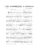 télécharger la partition d'accordéon Une parisienne à Panama (Samba Lente) au format PDF
