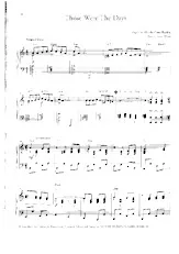 descargar la partitura para acordeón Those were the days (Arrangement : Susi Weiss) (Schlager) en formato PDF