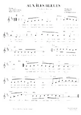 download the accordion score Aux îles bleues (Boléro Hawaien) in PDF format