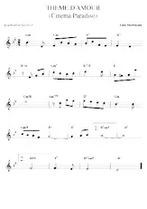 descargar la partitura para acordeón Theme d'amour (Love theme) (Du Film : Cinema Paradiso) (Slow) en formato PDF