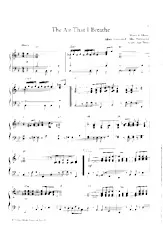 scarica la spartito per fisarmonica The air that I breathe (Arrangement : Susi Weiss) (Slow) in formato PDF