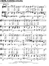 scarica la spartito per fisarmonica Taking a chance on love (Chant : Frank Sinatra) (Swing Madison) in formato PDF