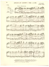 descargar la partitura para acordeón Swinging down the lane (Chant : Frank Sinatra) (Fox-Trot) en formato PDF