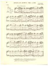 télécharger la partition d'accordéon Swinging down the lane (Chant : Frank Sinatra) (Fox-Trot) au format PDF