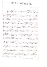scarica la spartito per fisarmonica Style Musette (Valse) in formato PDF