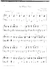 télécharger la partition d'accordéon So what's new (Arrangement : Susi Weiss) (Swing) au format PDF