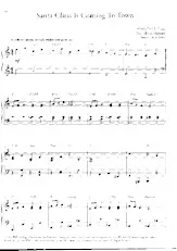 descargar la partitura para acordeón Santa Claus is coming to town (Arrangement : Susi Weiss) (Chant de Noël) en formato PDF